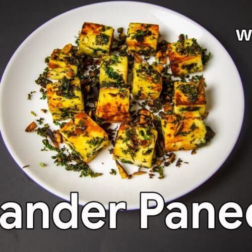 Coriander paneer recipe Paneer recipe Paneer snacks recipe Paneer