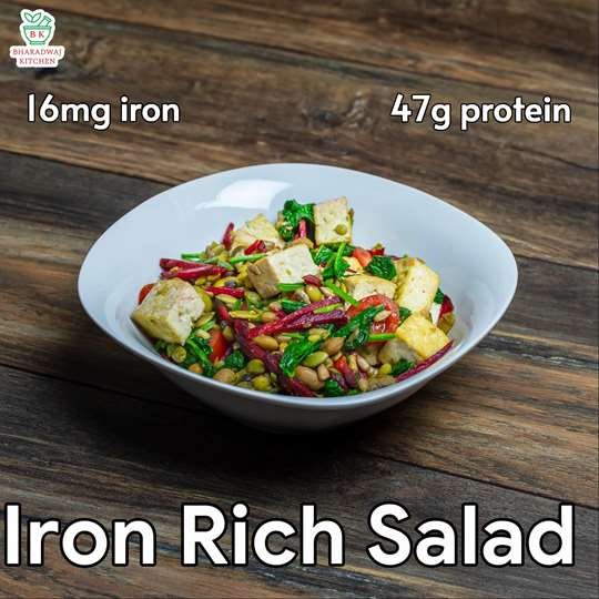 Tofu Salad Recipe Iron Rich Vegan Salad Bowl for Anemia